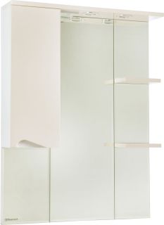 Зеркало-шкаф с подсветкой Bellezza Эйфория 80см левый бежевый 00000005411